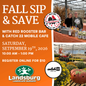 Fall Sip & Save Event - Saturday, September 19th